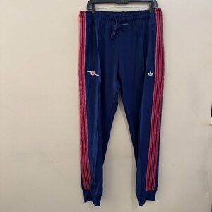 Adidas Originals Arsenal Terrace Icons Soccer Track Pants Blue JF0545 Mens L NEW